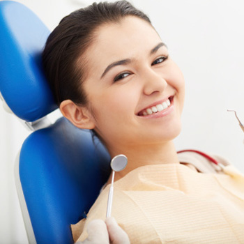 Smiling Girl in a Dental